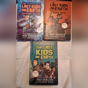 LAST KIDS ON EARTH Hard Cover Books(Adventure/comedy) One Cover Slightly Worn.